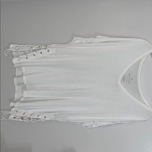 White oversized shirt